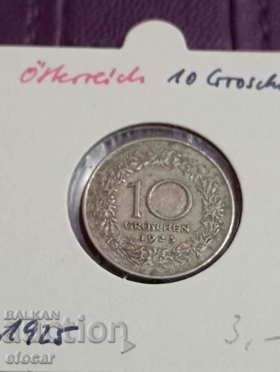 Auction 10 Groschen Austria 1925 Auction 10 Groschen Austria 1925