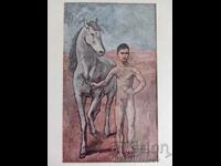Painting by Pablo Picasso "Boy with a Horse"