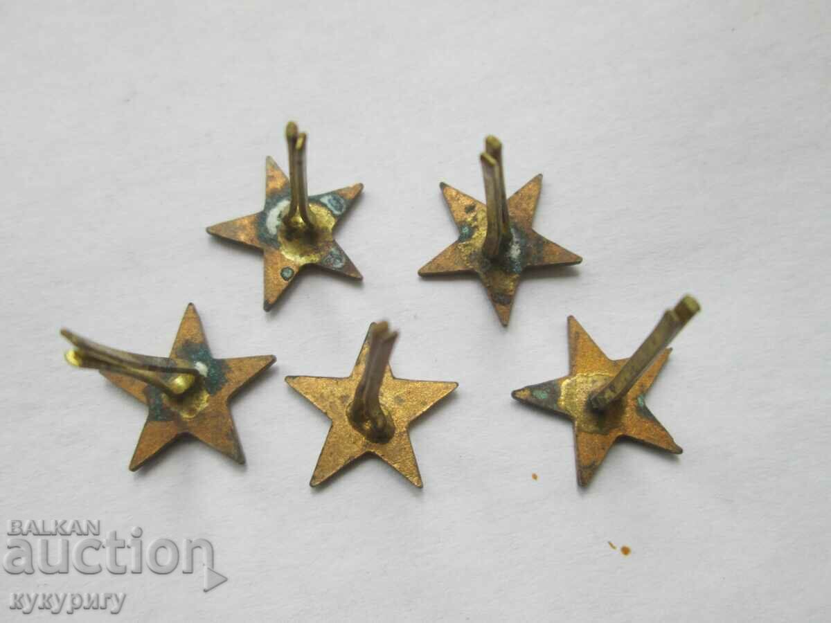 Lot of 5 old NRB Soc small five-point parts badges signs - 5 Lot of 5 old NRB Soc small five-point parts badges signs - 5