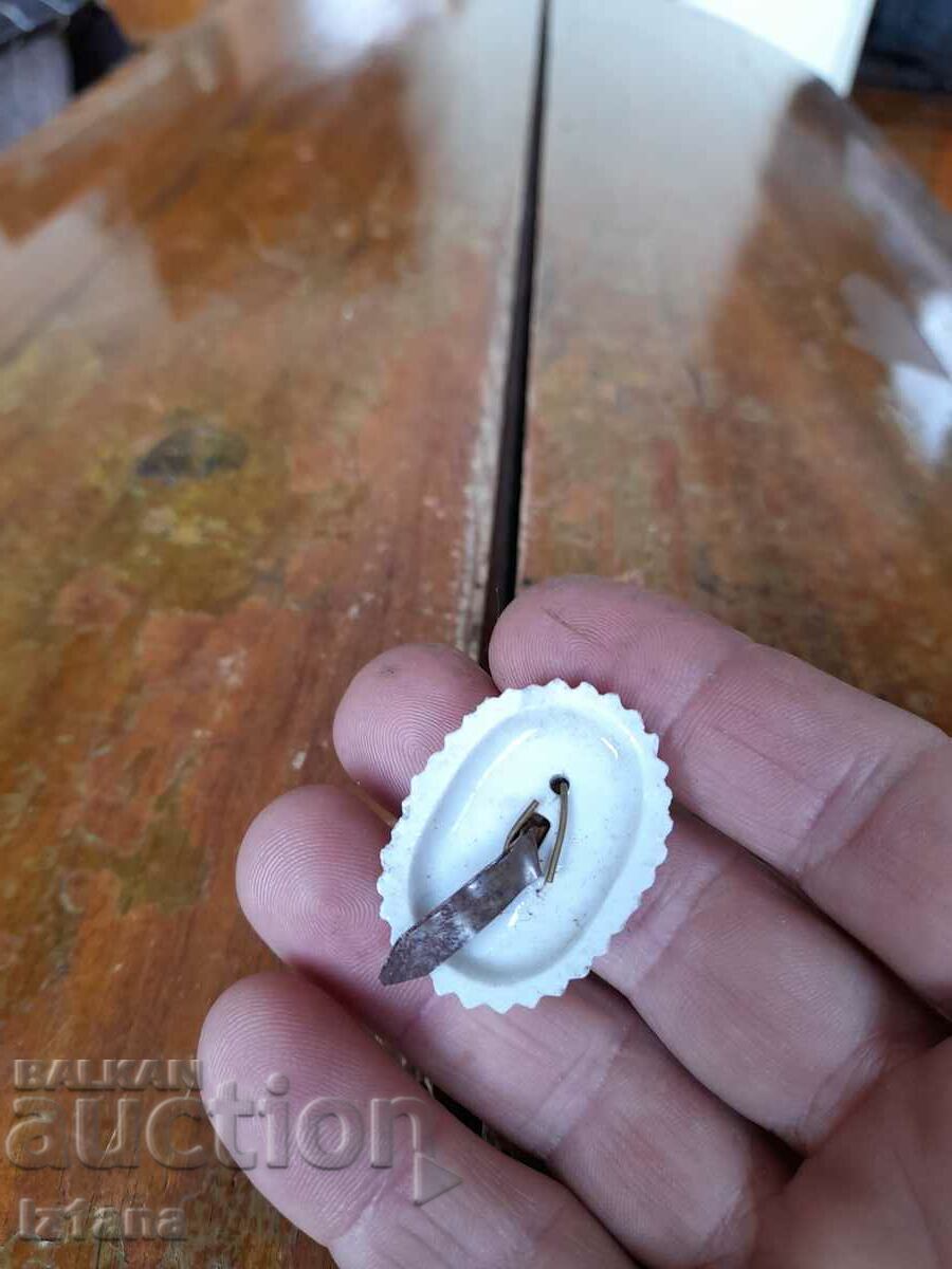 Auction Old porcelain cockade Auction Old porcelain cockade