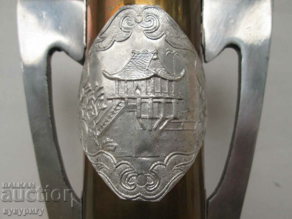 Auction Old vase soldier trench art relic vietnam war Auction Old vase soldier trench art relic vietnam war