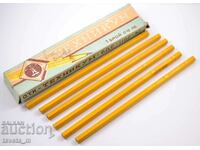 Technical School pencils 6 pcs. in a cardboard box - unused, social