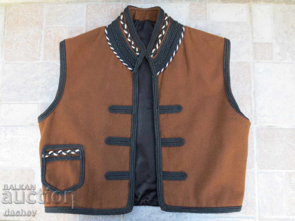 Authentic Old Rich Horned Waistcoat Waistcoat Folk Costume with price 200.00 BGN | € 102.26