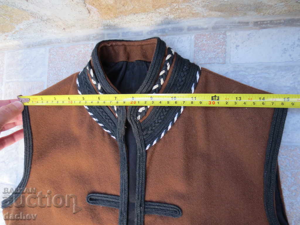 Delivery of Authentic Old Rich Horned Waistcoat Waistcoat Folk Costume
