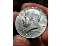 1/2 $ (половин) долар САЩ 1964 г. (сребро)