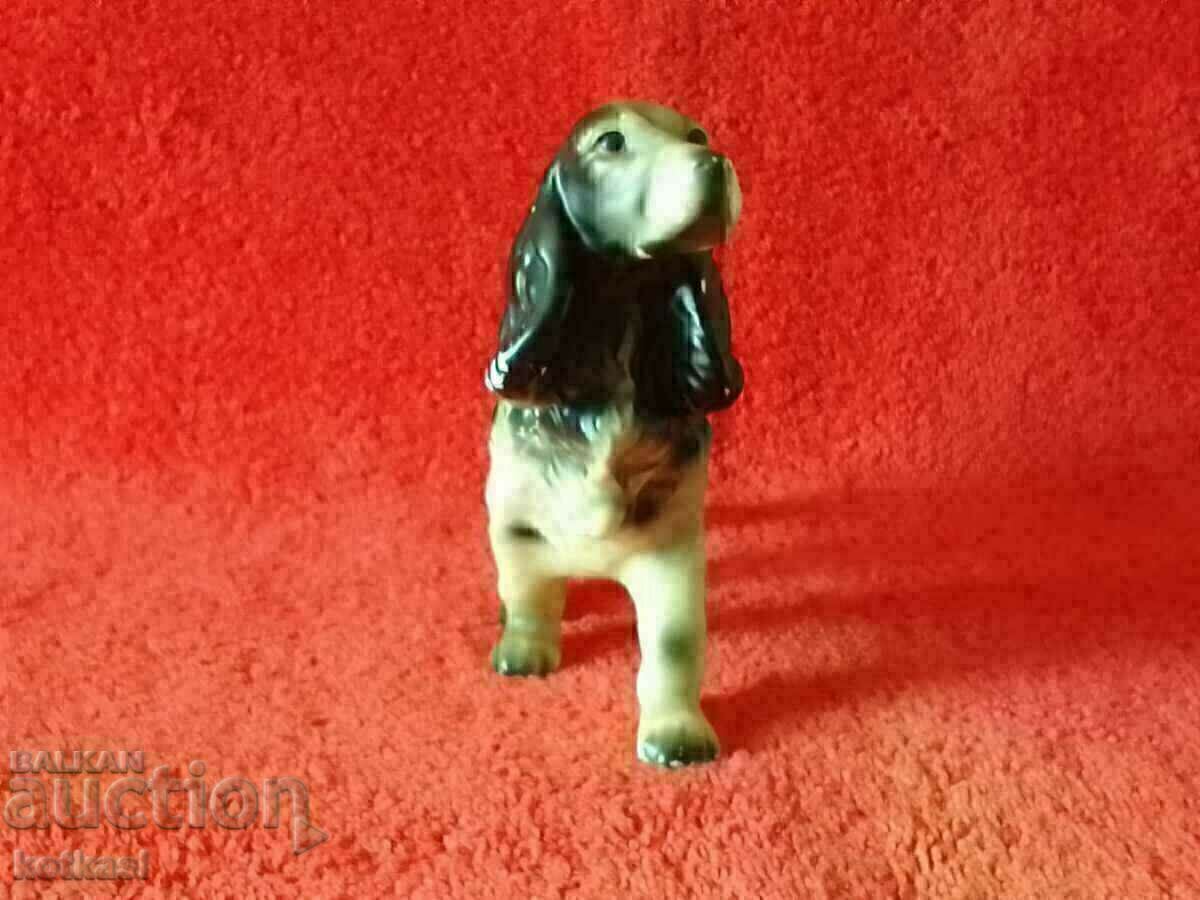 Auction Old porcelain figure of a Dog Auction Old porcelain figure of a Dog