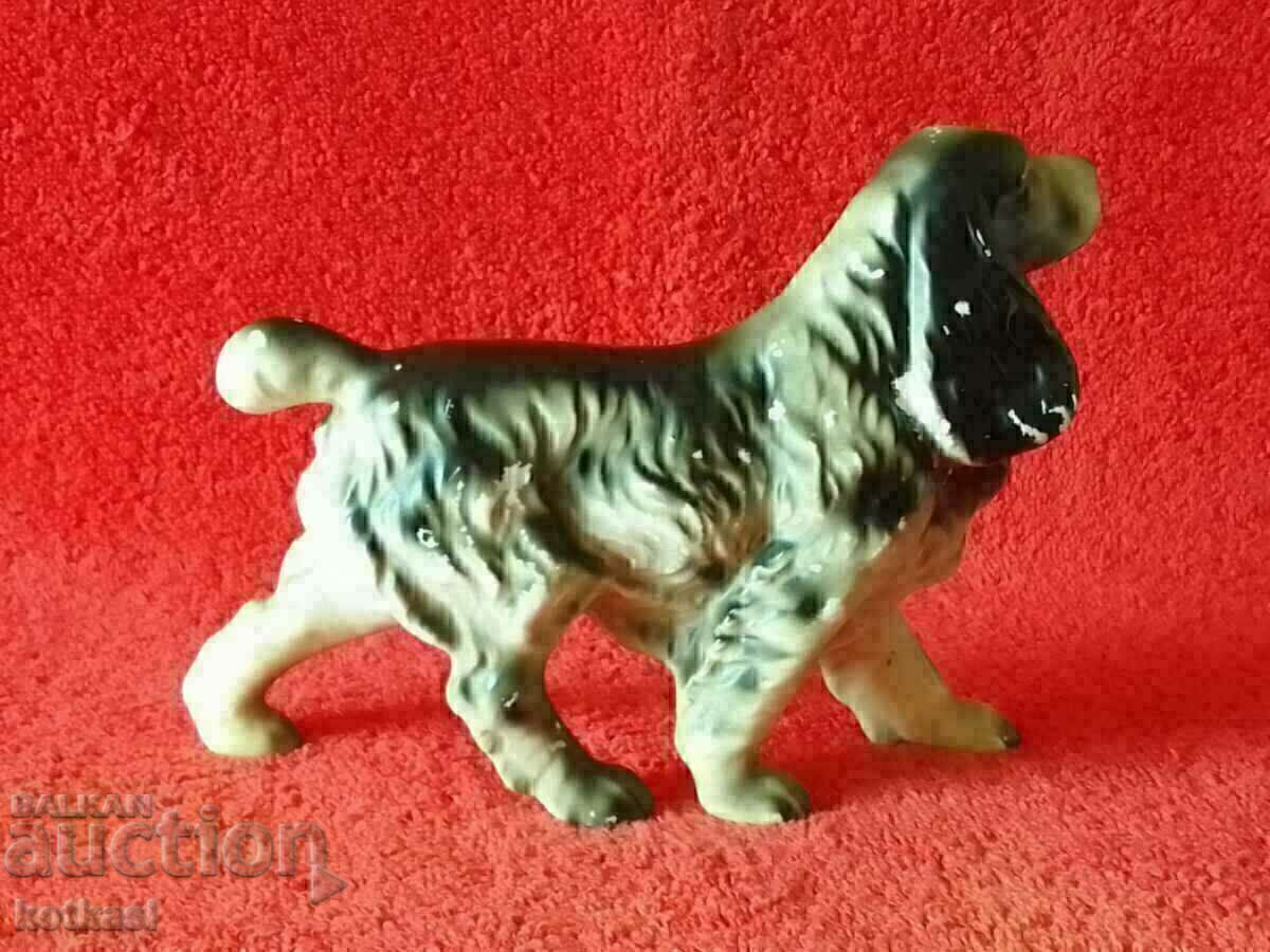 Old porcelain figure of a Dog - 5 Old porcelain figure of a Dog - 5