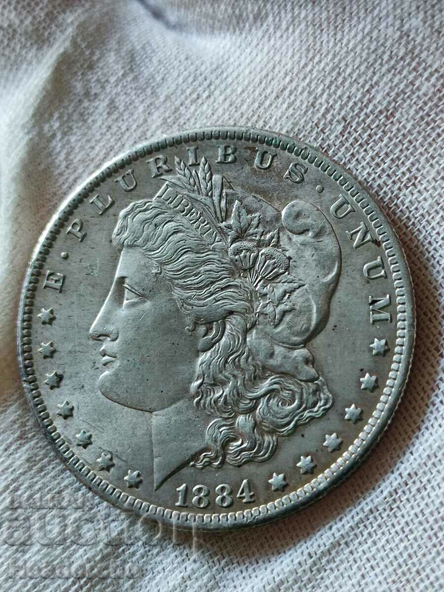 $1 Morgan Dollar 1884-O - Philadelphia, USA (Silver)