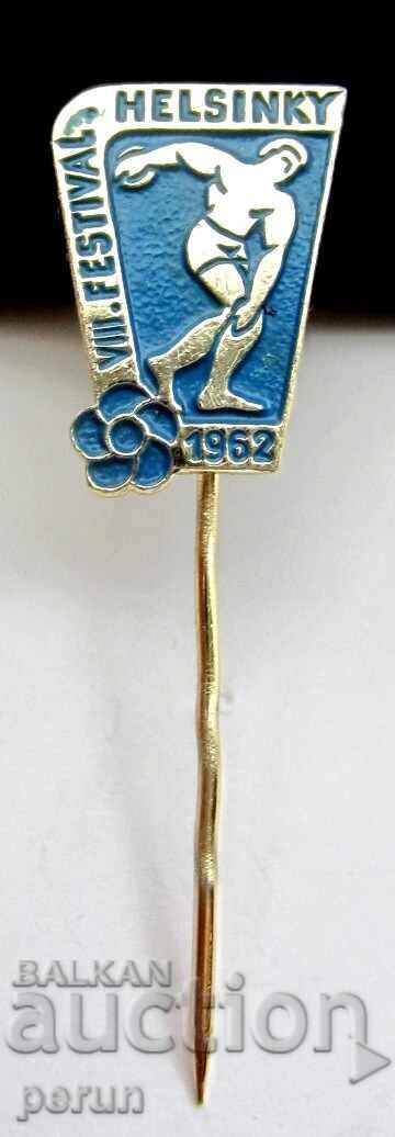 Delivery of Finland-Student Games-1962-Rare badge Delivery of Finland-Student Games-1962-Rare badge