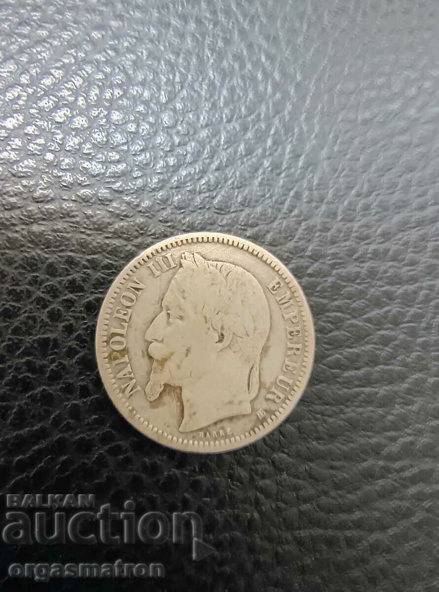 1 Franc 1868 Napoleon III Silver Coin with price 39.00 BGN | € 19.94 1 Franc 1868 Napoleon III Silver Coin with price 39.00 BGN | € 19.94