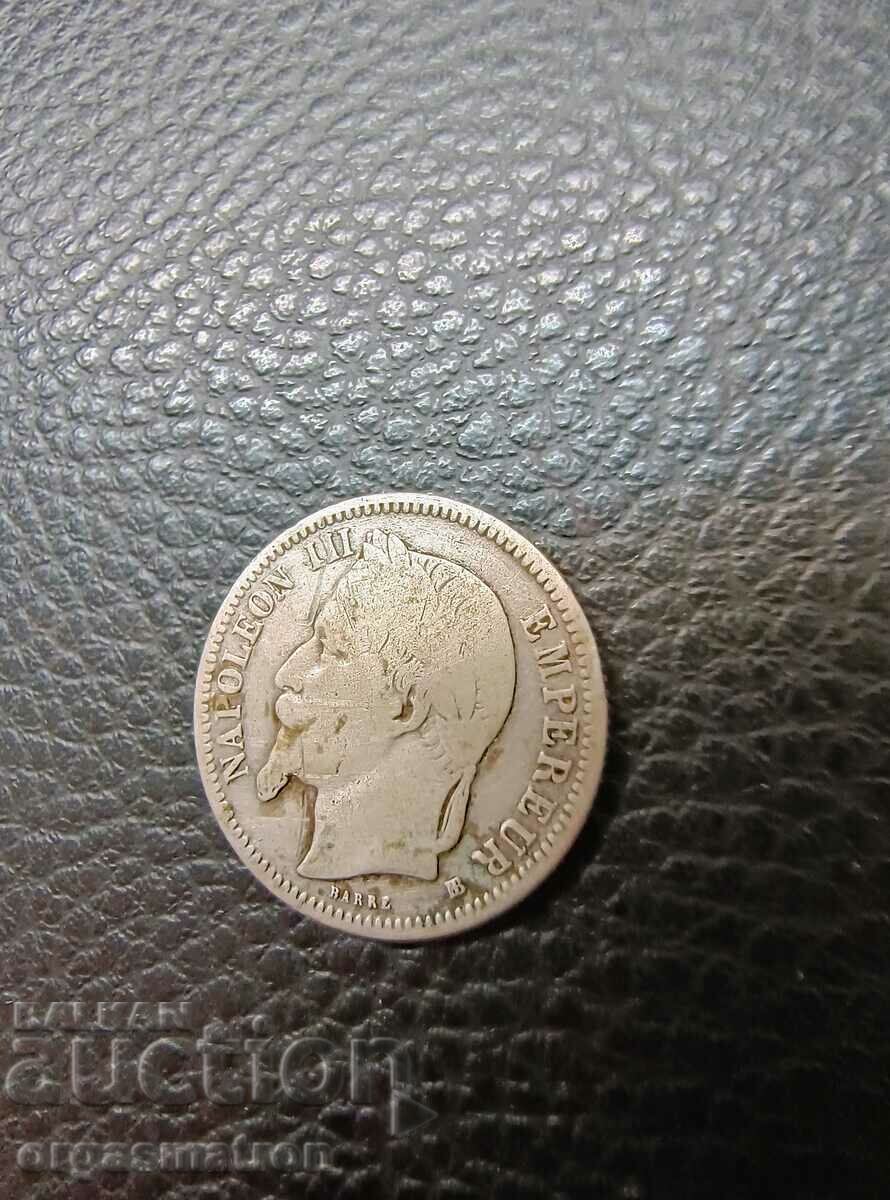 Auction 1 Franc 1868 Napoleon III Silver Coin Auction 1 Franc 1868 Napoleon III Silver Coin