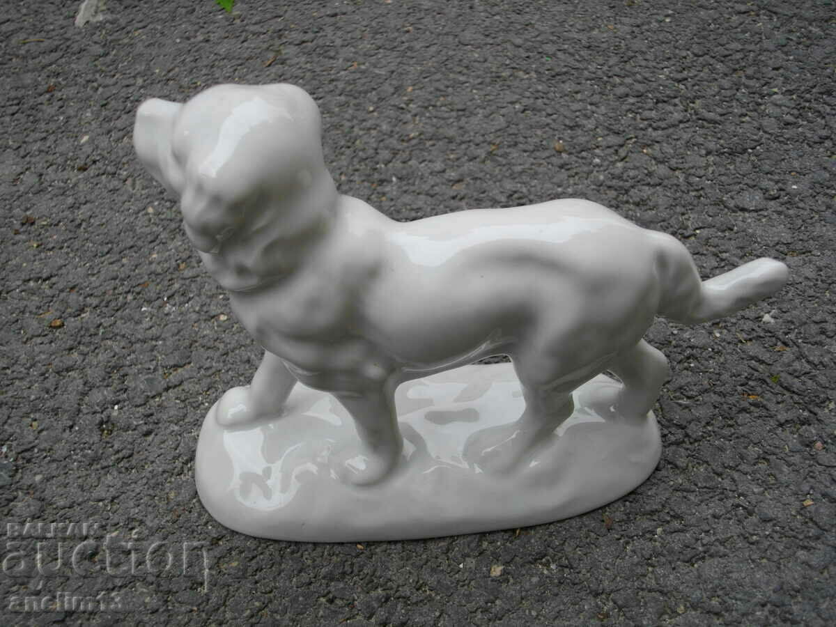 Auction OLD PORCELAIN DOG IZIDA KARAKACHAN SHEPHERD Auction OLD PORCELAIN DOG IZIDA KARAKACHAN SHEPHERD