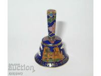 Old small bell bell from Paris cellular enamel