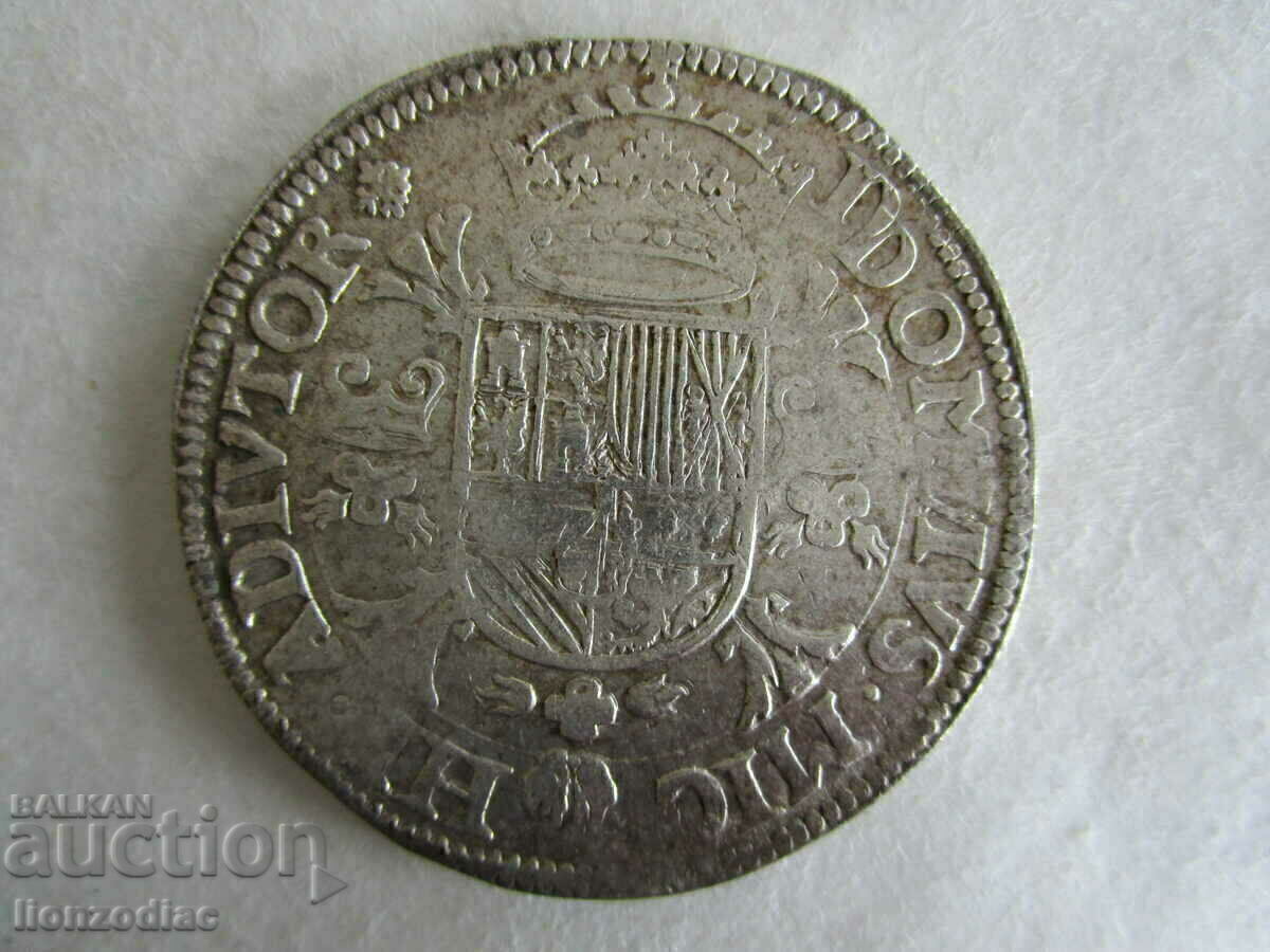 Παράδοση ❗Ισπανική Ολλανδία-Philip II-ecu-ασήμι 33,07 g-ORIGINAL❗