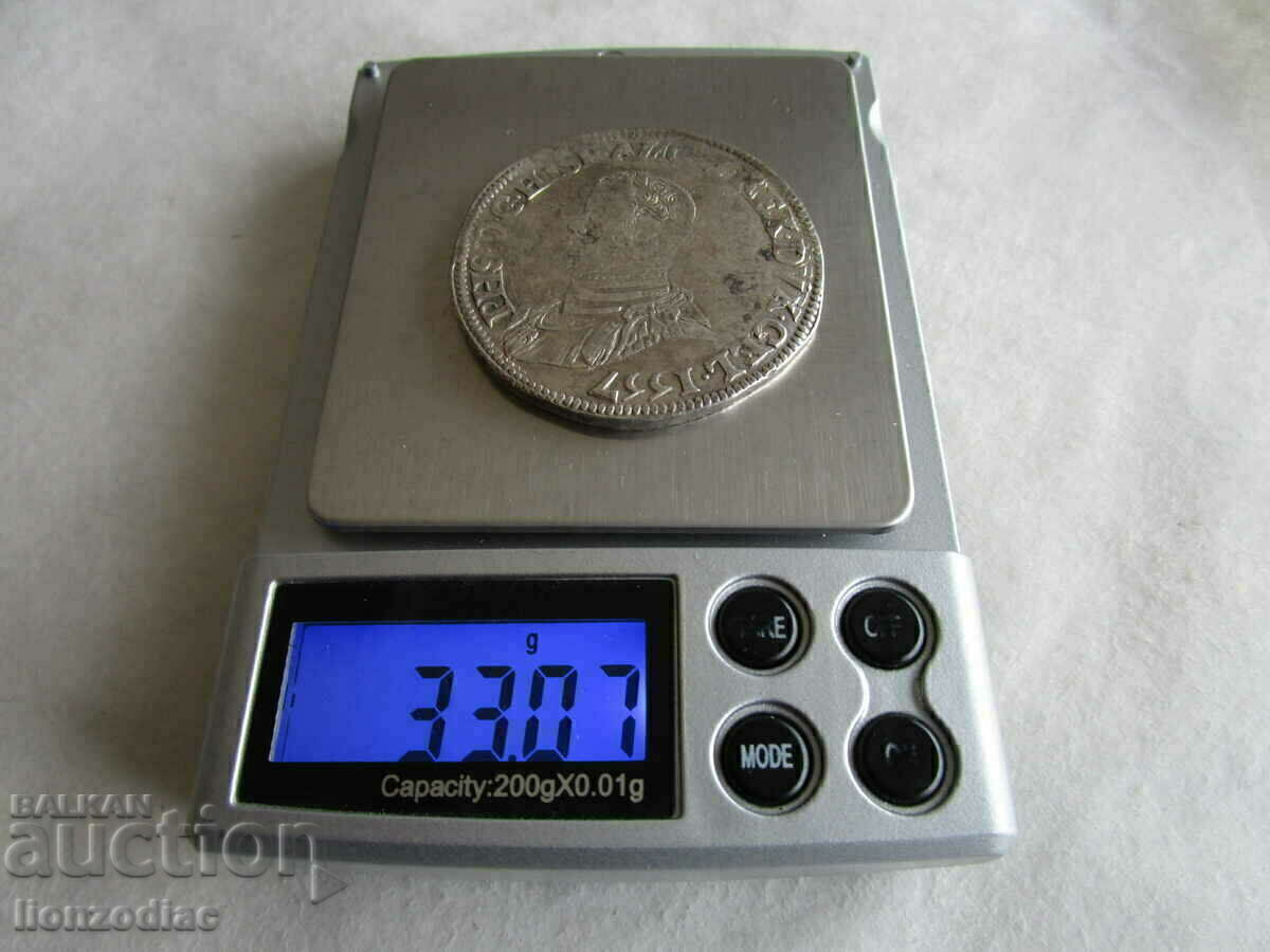 ❗Spanish Netherlands-Philip II-ecu-silver 33.07 g-ORIGINAL❗ - 7