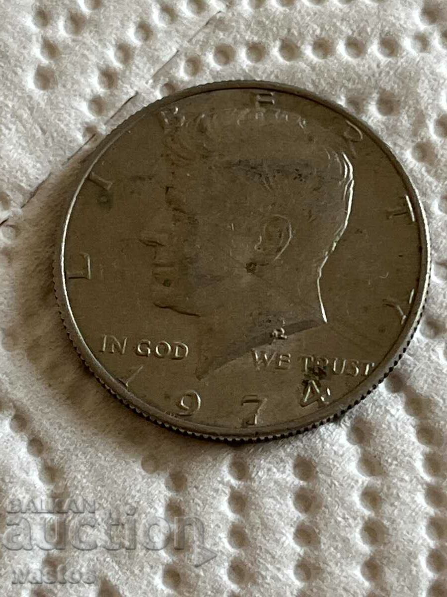 1/2 dolar 1974