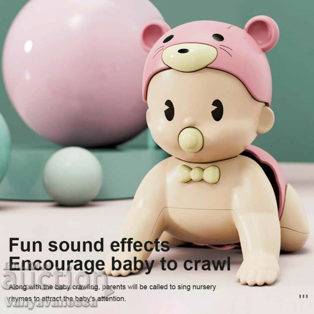 Crawling baby toy with sounds