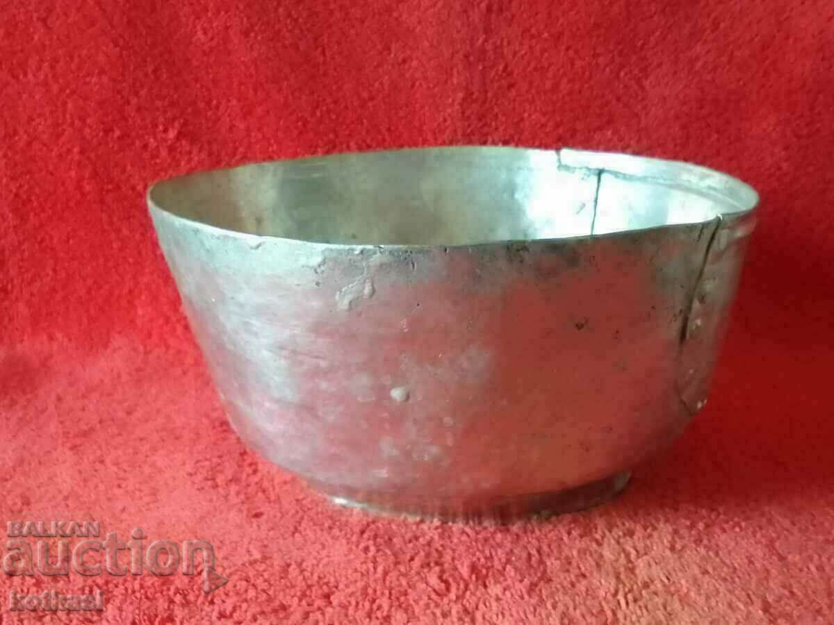 Delivery of Old tinned copper cup