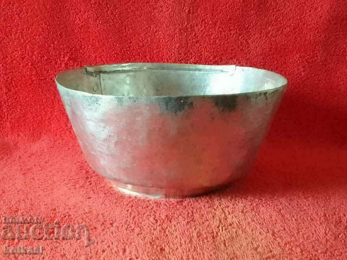 Old tinned copper cup