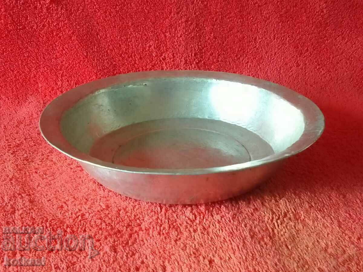 Old copper plate Tas tinned - 5 Old copper plate Tas tinned - 5