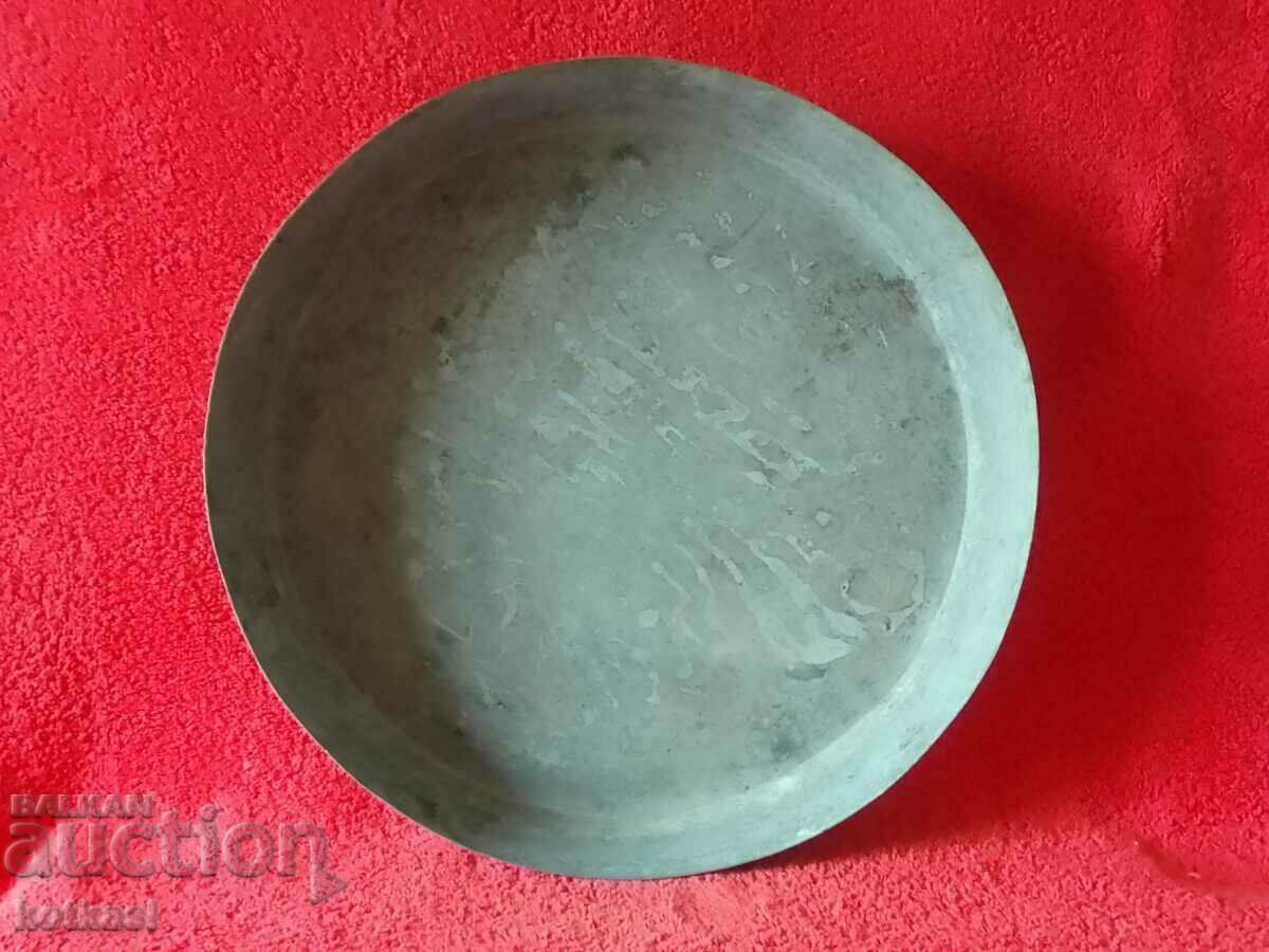 Old copper Copper pan tinned