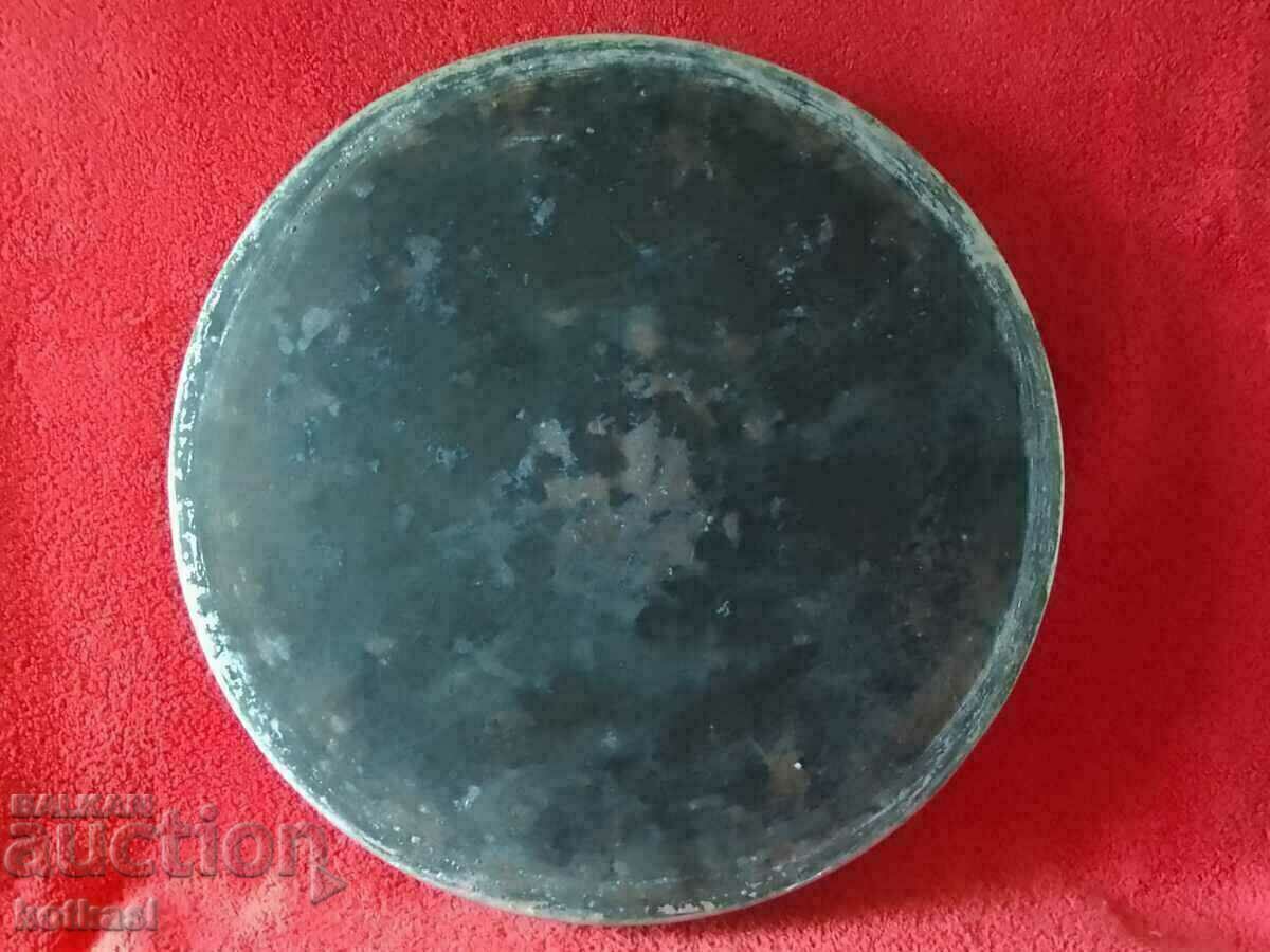 Auction  Old copper Copper Pan tinned 37.5 cm.