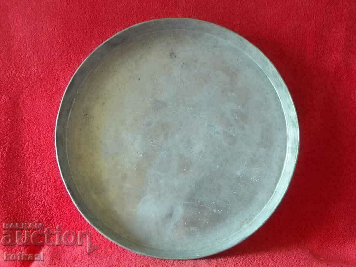 Old copper Copper Pan tinned 37.5 cm.