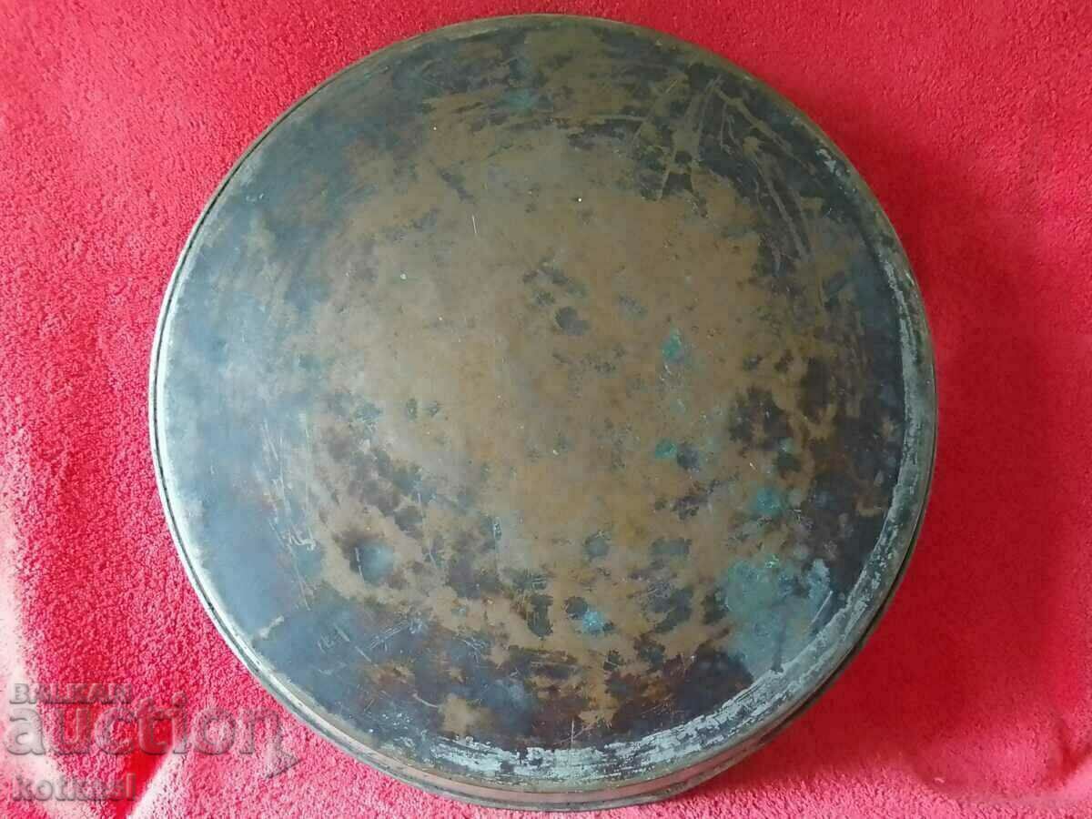 Auction Old Copper Tava tinned ZANTOPULOVA VARNA 44 cm. Auction Old Copper Tava tinned ZANTOPULOVA VARNA 44 cm.