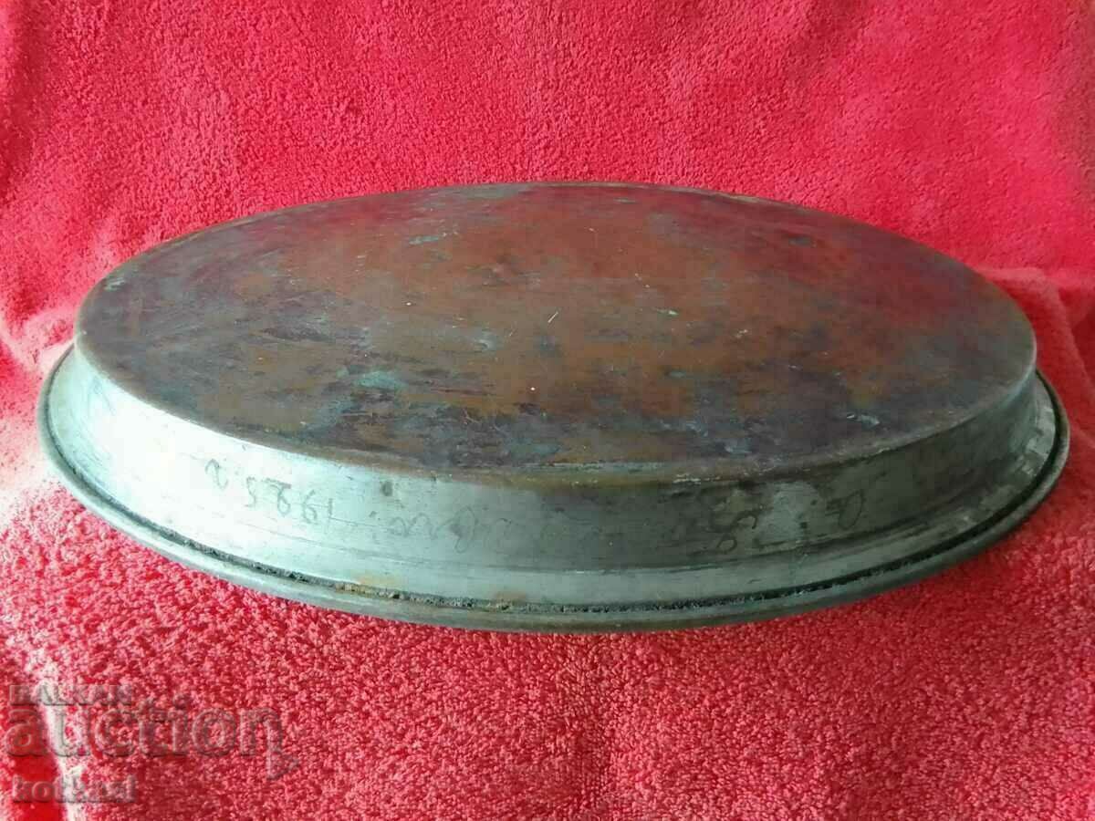 Delivery of Old Copper Tava tinned ZANTOPULOVA VARNA 44 cm. Delivery of Old Copper Tava tinned ZANTOPULOVA VARNA 44 cm.