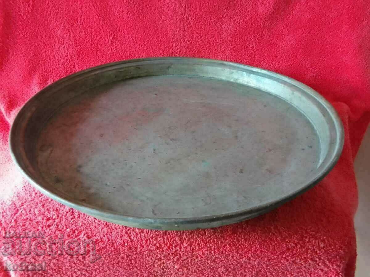 Old Copper Tava tinned ZANTOPULOVA VARNA 44 cm. - 5 Old Copper Tava tinned ZANTOPULOVA VARNA 44 cm. - 5