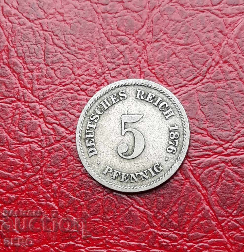 Germany-5 Pfennig 1876 D-Munich