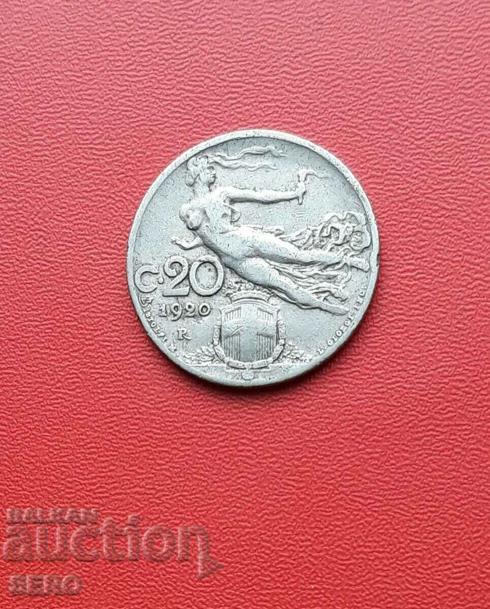 Italy-20 cents 1920