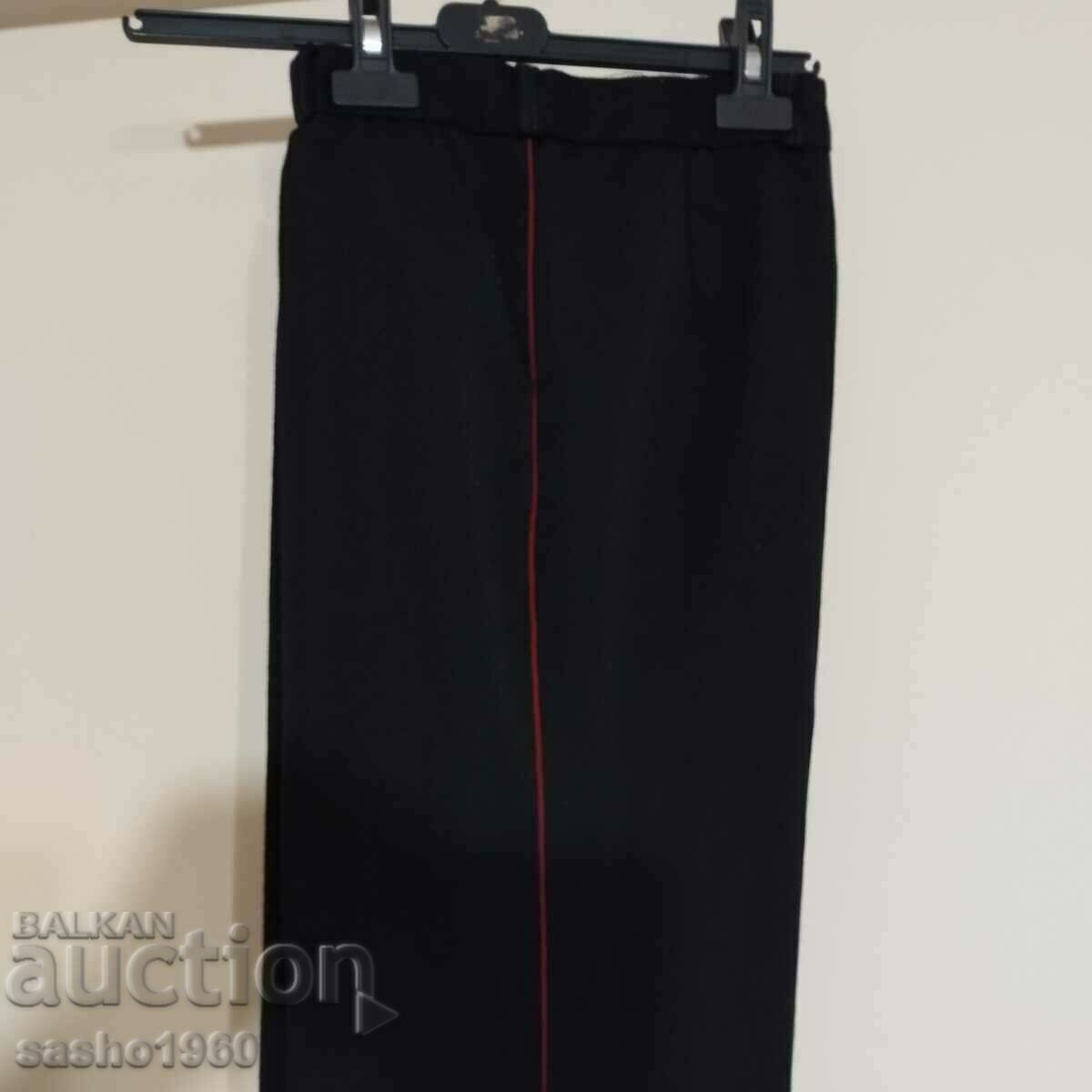 Retro parade black trousers MILITIA