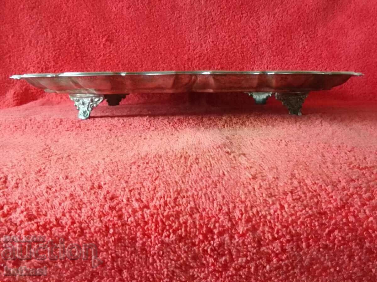 Old metal silver plate marked LEONARD SILVERPLATE - 7 Old metal silver plate marked LEONARD SILVERPLATE - 7