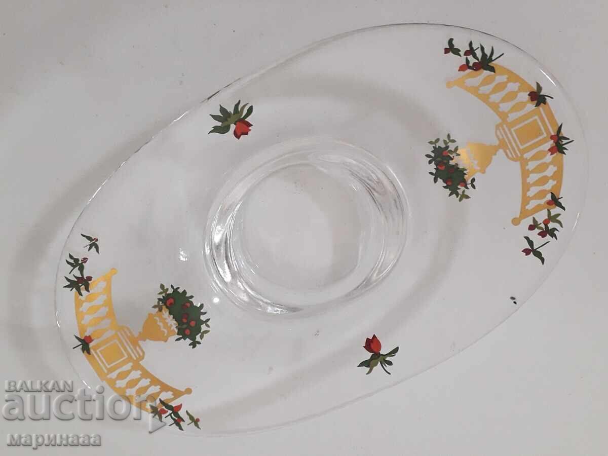 CANDLESTICK. GLASS WITH THE GOLD with price 3.00 BGN | € 1.53 CANDLESTICK. GLASS WITH THE GOLD with price 3.00 BGN | € 1.53