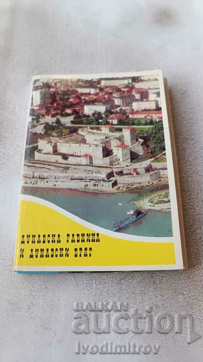 Σημειωματάριο με κάρτες Danube Plain and Danube coast 1974