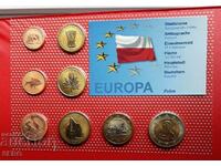 Poland - SET of 8 trial euro coins 2006