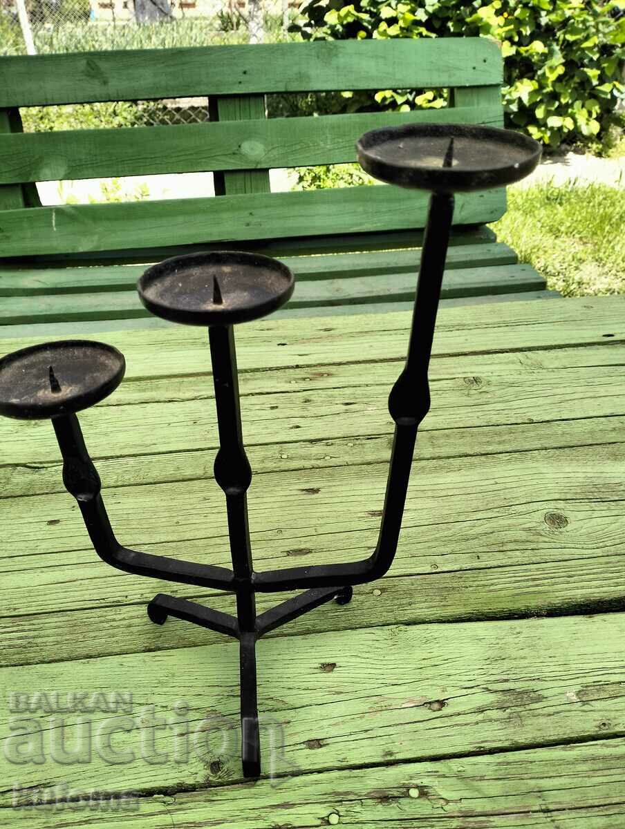 Iron candlestick with price 39.99 BGN | € 20.45 Iron candlestick with price 39.99 BGN | € 20.45