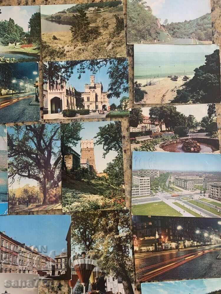 Licitație Lot 4 Cărți poștale vechi călătorite - Polonia - 2-25 buc Licitație Lot 4 Cărți poștale vechi călătorite - Polonia - 2-25 buc