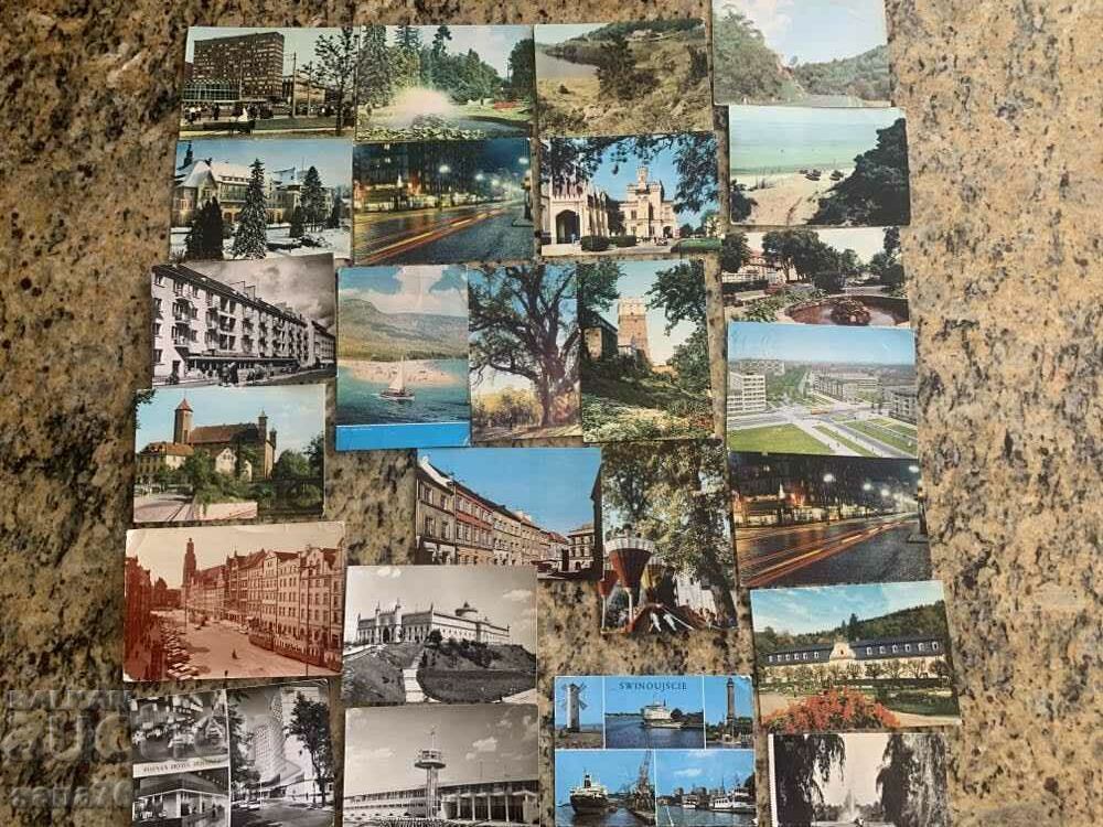 Lot 4 Cărți poștale vechi călătorite - Polonia - 2-25 buc Lot 4 Cărți poștale vechi călătorite - Polonia - 2-25 buc