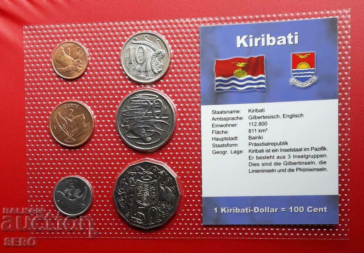 Kiribati - SET of 6 coins - Kiribati - 3 pieces and Australia - 3 pieces
