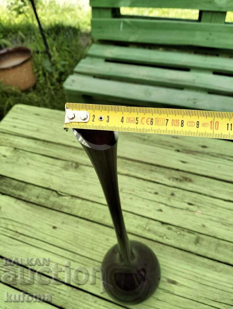 Delivery of Tall purple glass vase