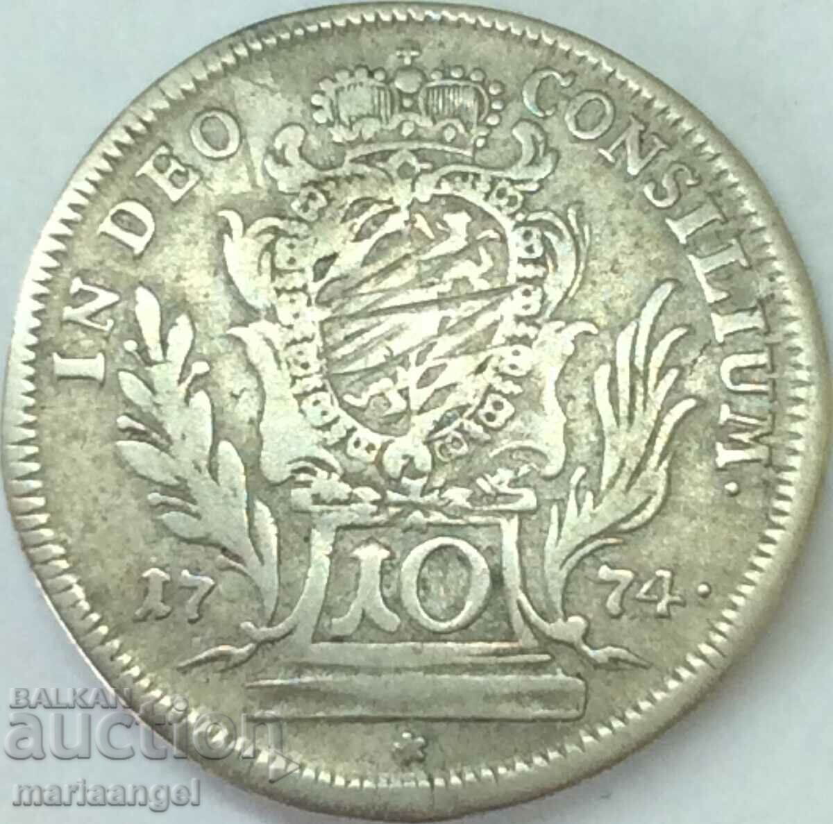 Bavaria 10 Kreuzer 1774 Germany Maximilian Joseph silver