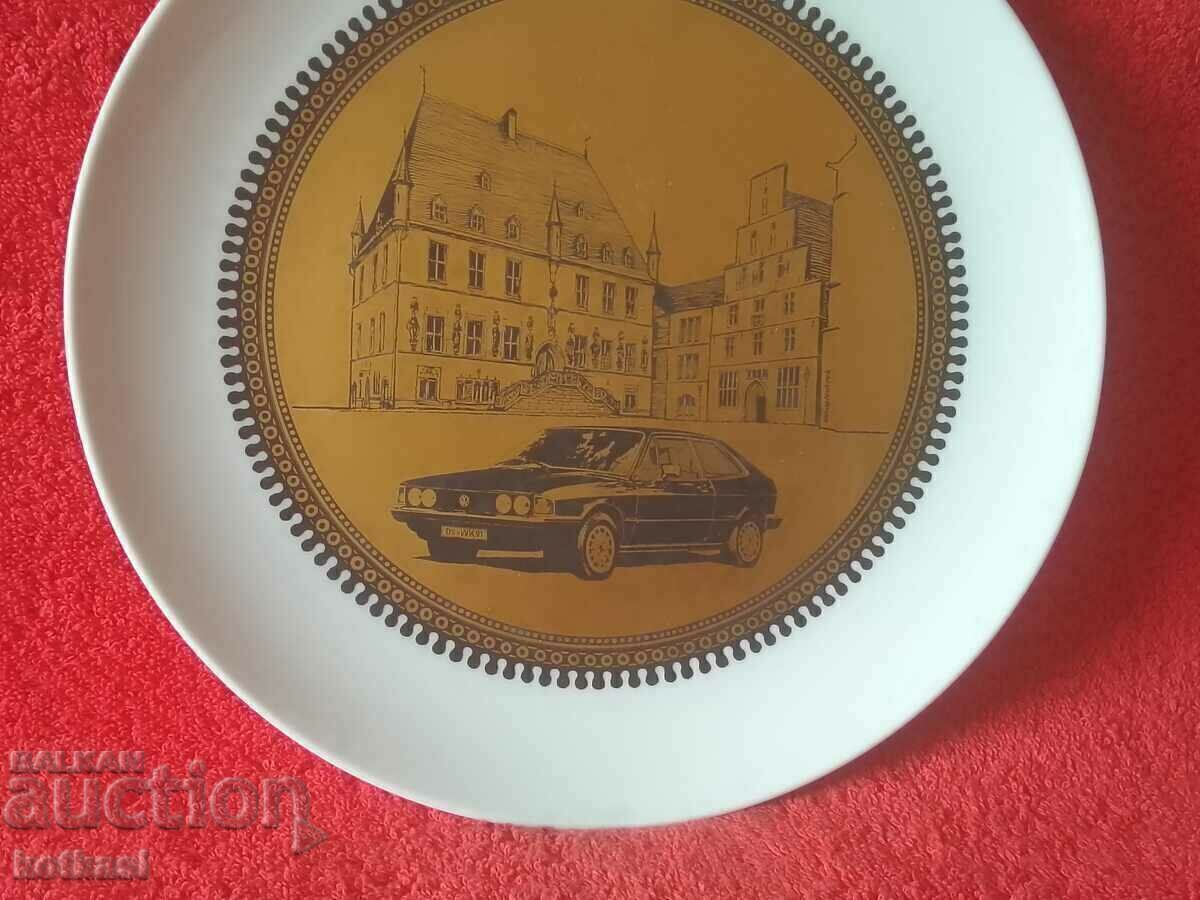 Old porcelain plate Furstenberg F Volkswagen car with price 235.50 BGN | € 120.41 Old porcelain plate Furstenberg F Volkswagen car with price 235.50 BGN | € 120.41