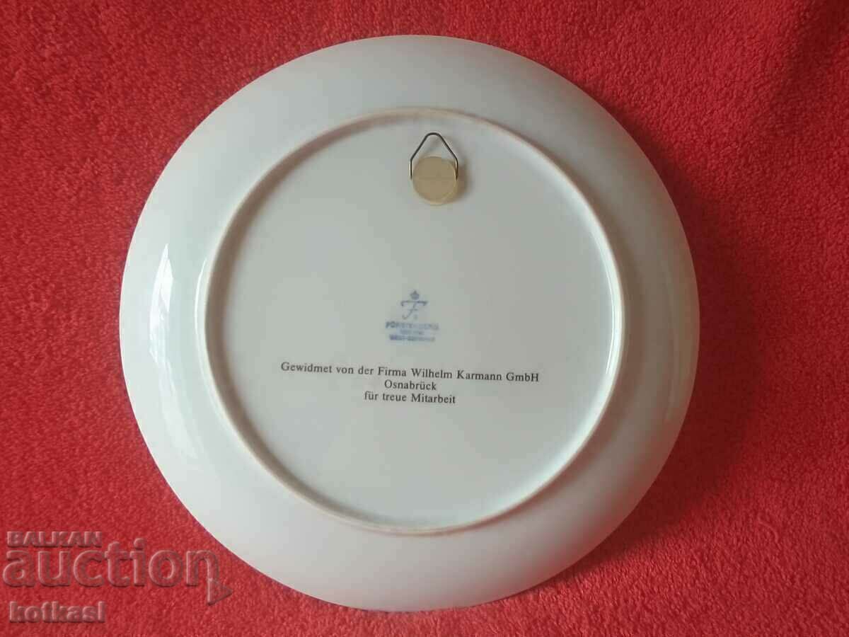 Old porcelain plate Furstenberg F Volkswagen car - 5 Old porcelain plate Furstenberg F Volkswagen car - 5