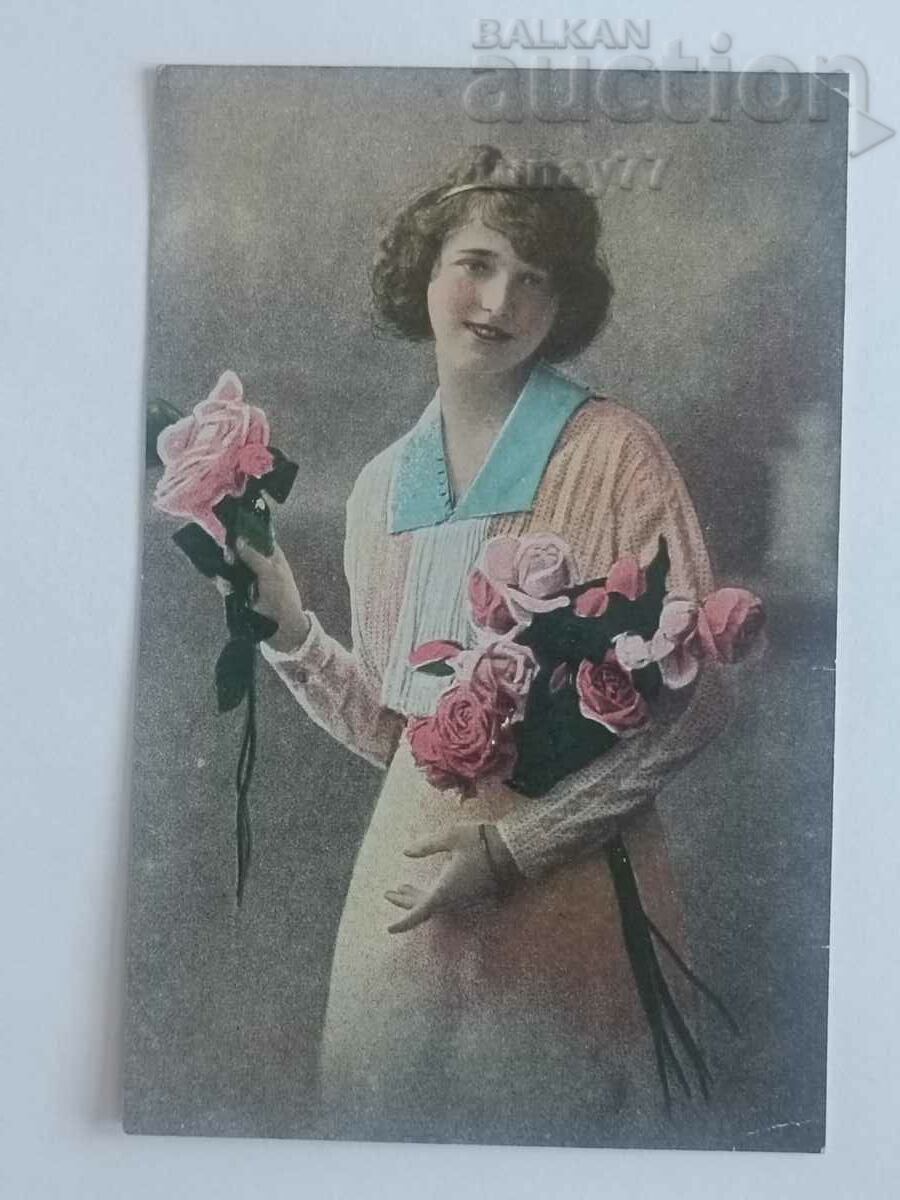 ❗Old Traveled postcard 1917 ❗