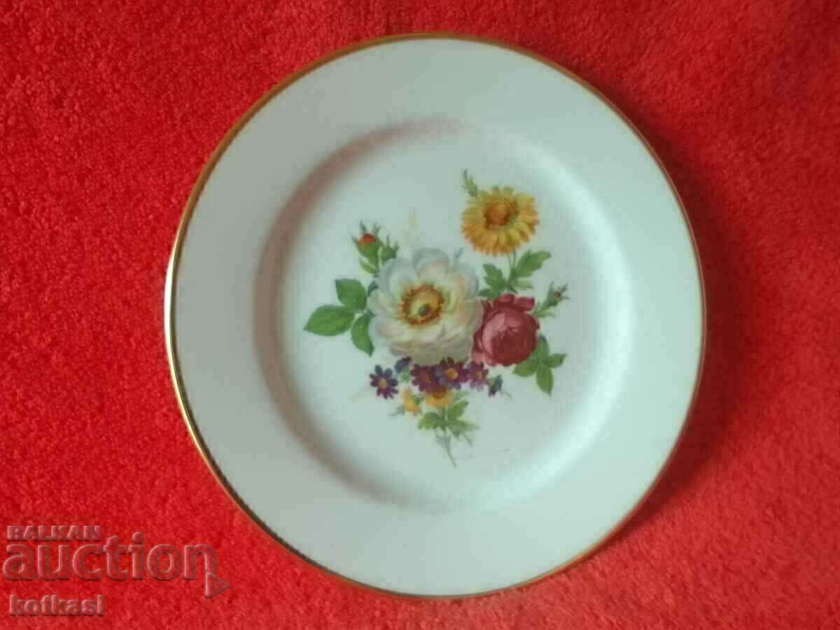 Стар порцелан чиния позлата Seltmann Weiden Майсенски букет - 7 Стар порцелан чиния позлата Seltmann Weiden Майсенски букет - 7