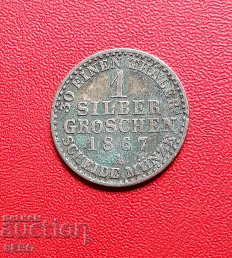 Germania-Prusia-1 sr.brut 1867 A-Berlin