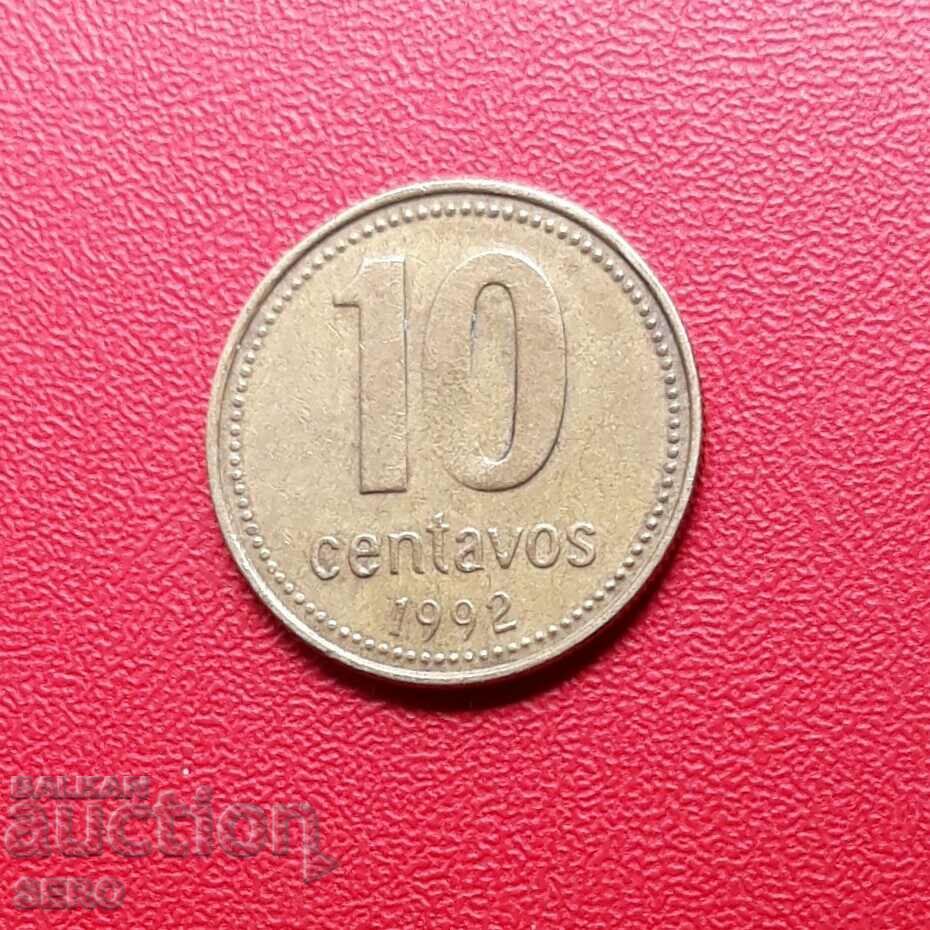 Αργεντινή-10 centavos 1992