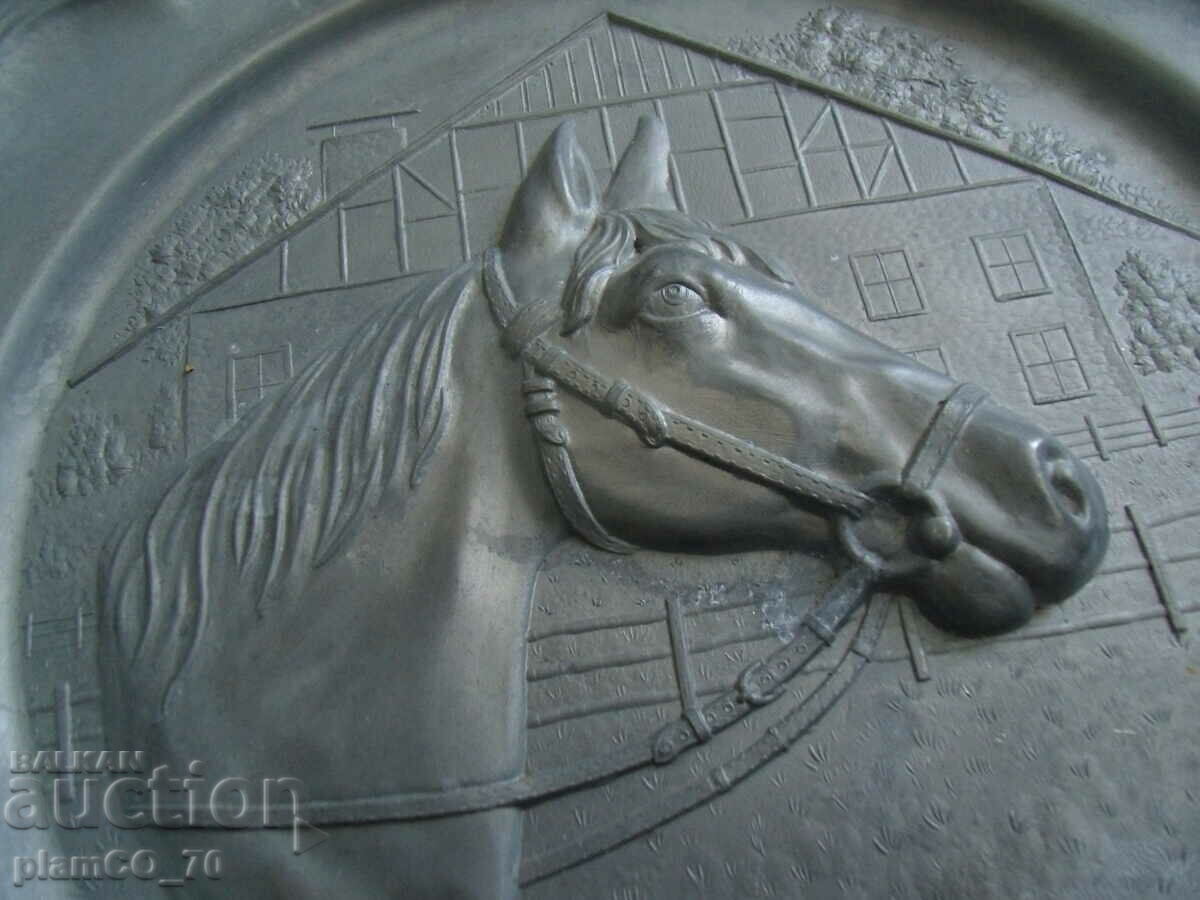 Auction  No.*7516 old metal / tin panel